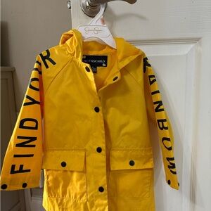Rothschild Kids Bright Yellow Raincoat with Lettering